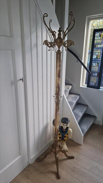 Vintage kitsch kapstok. Onyx marmer messing engelen barock beschikbaar voor biedingen