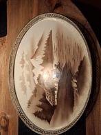 Art Deco Dienblad met Porseleinen Tegel, Antiek en Kunst, Ophalen of Verzenden