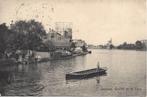 Zaandam (N.H.) Gezicht op de Zaan, Gasfabriek, Molen, 1915, Verzamelen, Gelopen, Noord-Holland, Voor 1920, Verzenden