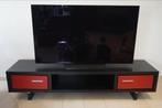 TV MEUBEL hout (rode deuren), Ophalen, 25 tot 50 cm, Minder dan 100 cm