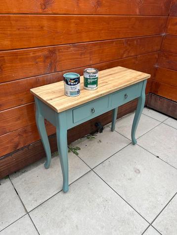 Blauwgroene Sidetable met Lades beschikbaar voor biedingen