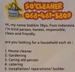 Schoonmaaker gezocht, Ophalen of Verzenden