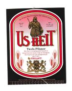 Bieretiket Twels Pilsener  -  De Friese Bierbrouwerij, Verzamelen, Ophalen of Verzenden, Gebruikt, Overige typen, Overige merken