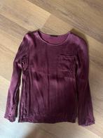 Sisley Bordeaux Blouse - Maat XS, Kleding | Dames, Blouses en Tunieken, Ophalen of Verzenden, Zo goed als nieuw, Maat 34 (XS) of kleiner