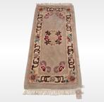 Handmade Aubusson tapijt beige roses wol 59x120cm, Aubusson China Oriental, Gebruikt, 100 tot 150 cm, .