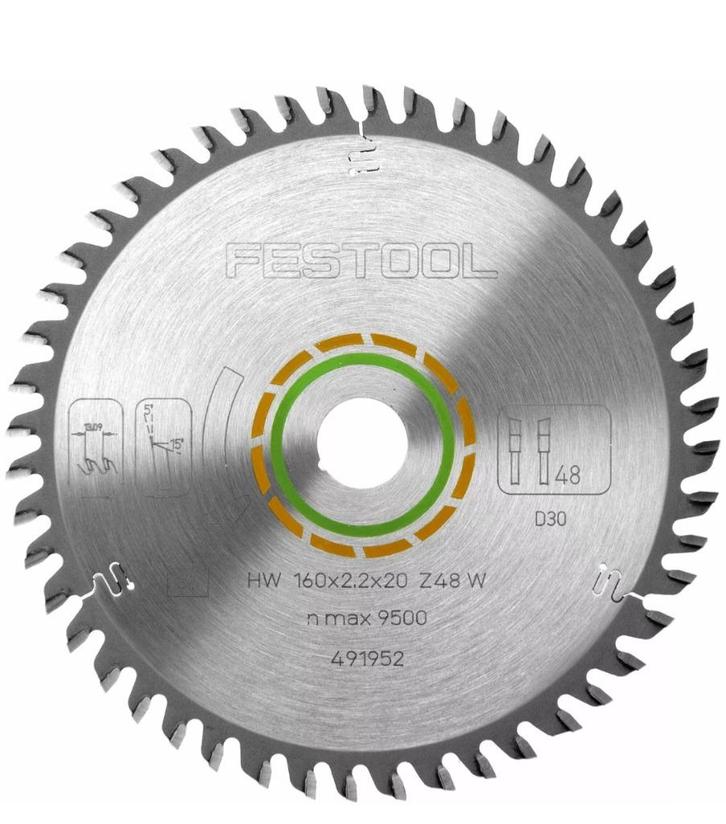 #nieuw - Festool 491952 zaagblad, Doe-het-zelf en Verbouw, Gereedschap | Zaagmachines, Nieuw, Cirkelzaag, 1200 watt of meer, 30 tot 70 mm