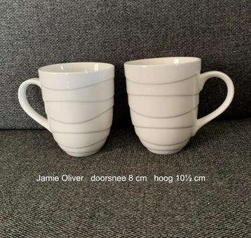 mokken, bekers, Jamie Oliver waves grote mok, off white zgan beschikbaar voor biedingen