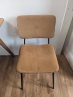 Set van 4 eetkamerstoelen Okergeel/Velours, Huis en Inrichting, Stoelen, Ophalen, Gebruikt, Overige kleuren, Vier