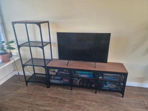 TV meubel + stellingkast Ikea, Huis en Inrichting, Kasten | Televisiemeubels, Gebruikt, Minder dan 100 cm, 25 tot 50 cm, Ophalen