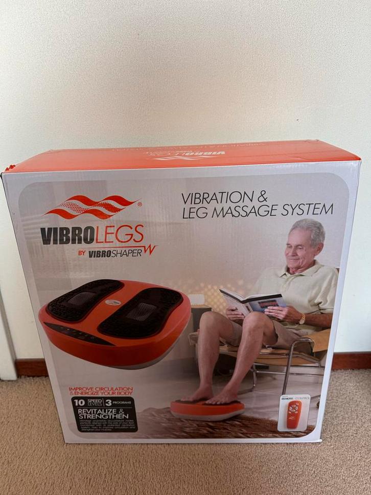 Vibrolegs - Betere bloedcirculatie voor benen en voeten, Sport en Fitness, Massageproducten, Zo goed als nieuw, Apparaat, Ophalen of Verzenden
