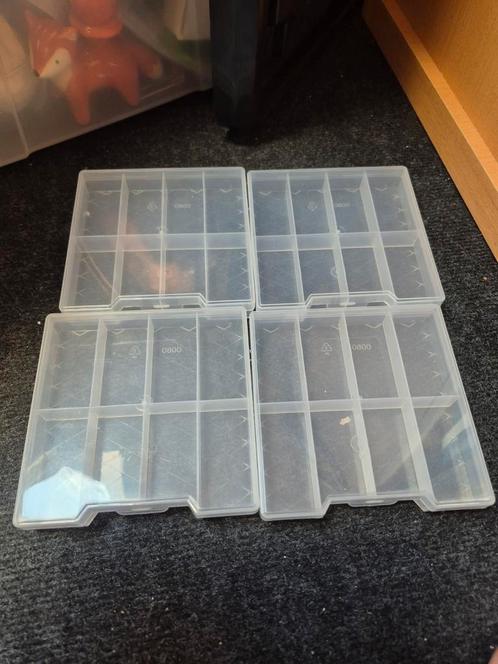 4 sorteer doosjes / opberg bakjes, Hobby en Vrije tijd, Kralen en Sieraden maken, Zo goed als nieuw, Kraal, Ophalen of Verzenden