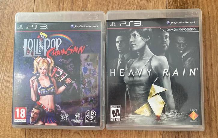 PS3 Lollipop Chainsaw PS3 Heavy Rain Playstation 3, Spelcomputers en Games, Games | Sony PlayStation 3, Zo goed als nieuw, Avontuur en Actie