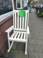 Houten schommelstoel GRATIS, Huis en Inrichting, Stoelen, Ophalen, Gebruikt, Wit, Eén