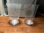 Windlicht 2x, Gebruikt, Overige kleuren, Ophalen of Verzenden, Glas