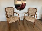 Vintage Louis XV Fauteuils met Bloemenbekleding, Ophalen
