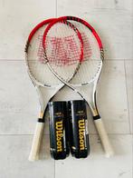 Tennis set , z.g.a.n. met 6 nieuwe ballen, Racket, Wilson, Ophalen of Verzenden, Zo goed als nieuw