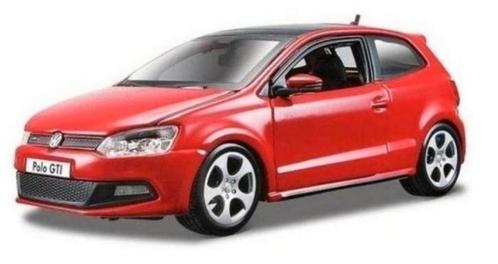 Bburago Volkswagen Polo Gti Mark 5 rood 1:24 nieuw in doos, Hobby en Vrije tijd, Modelauto's | 1:24, Nieuw, Auto, Bburago, Ophalen of Verzenden