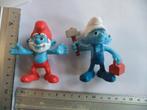 2 peyo smurfen, Verzamelen, Smurfen, Ophalen of Verzenden, Zo goed als nieuw, Verschillende Smurfen