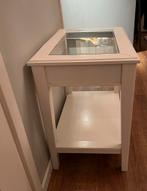 Stijlvolle sidetable met glazen blad, Huis en Inrichting, Ophalen, Gebruikt, 50 tot 100 cm, Glas