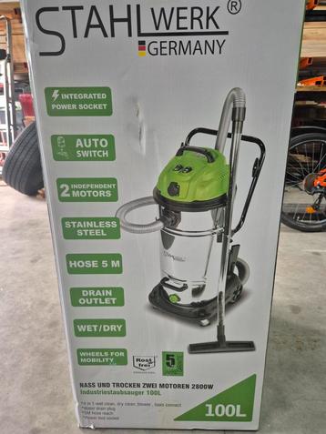 Stahlwerk v100-2 2800w industriële alleszuiger 100 liter beschikbaar voor biedingen