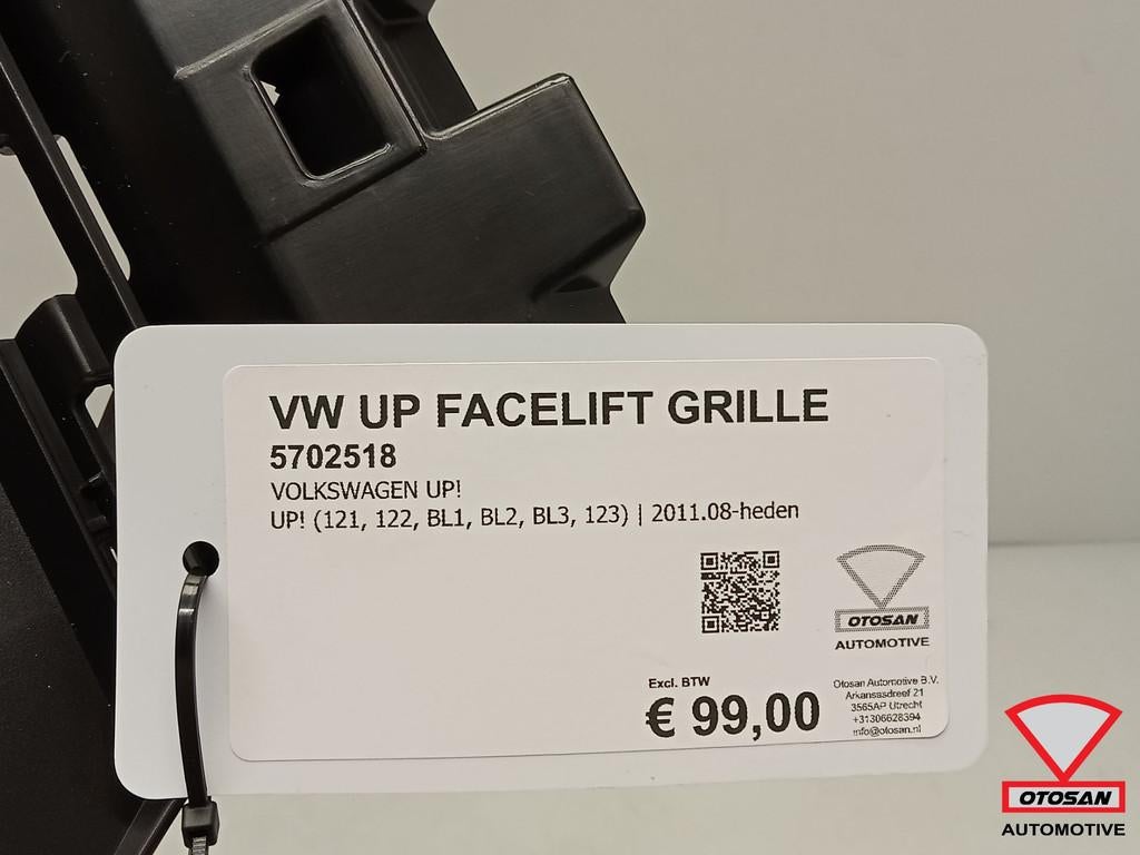 VW Up! Up Facelift Grille Grill Nieuw! 1S0853653A, Auto-onderdelen, Volkswagen, Volkswagen AG, Nieuw, Berliner Ring 2
38440  Wolfsburg, DE