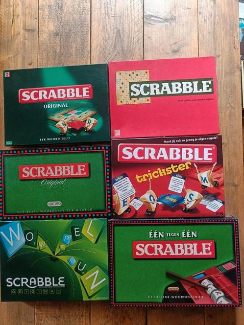 6 X Scrabble., Hobby en Vrije tijd, Gezelschapsspellen | Bordspellen, Zo goed als nieuw, Ophalen of Verzenden
