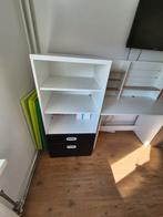 STUVA Kast met lades en legplanken/WIT/ZWART/, Ophalen, 25 tot 50 cm, 50 tot 100 cm