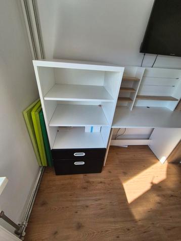 STUVA Kast met lades en legplanken/WIT/ZWART/ beschikbaar voor biedingen