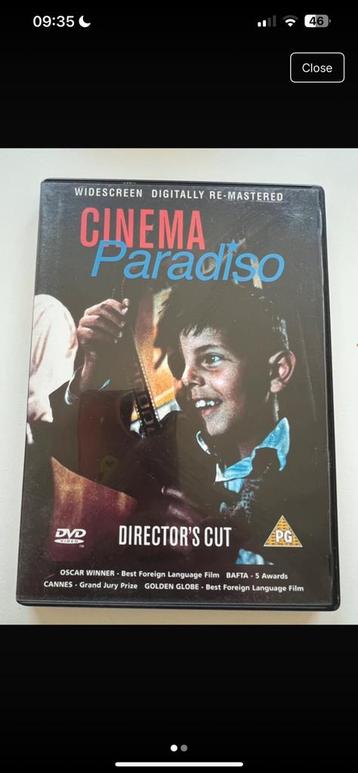 Cinema Paradiso – Director’s Cut DVD beschikbaar voor biedingen