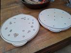 2 x vintage keramieke VVB taartplateau, Ophalen of Verzenden