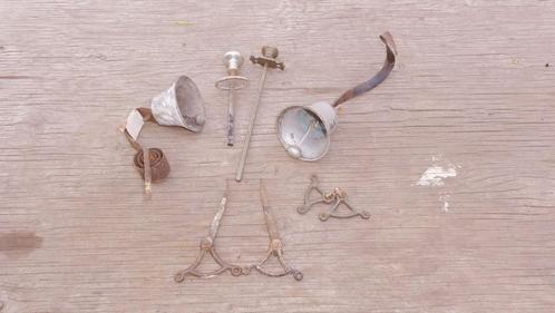 Trekbel, twee antieke trekbellen, zie fotoos, Antiek en Kunst, Curiosa en Brocante, Ophalen of Verzenden