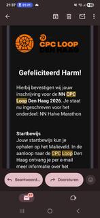 CPC startbewijs, Tickets en Kaartjes, Sport | Overige, Eén persoon, Maart