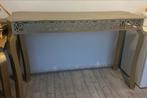 2 staandtafels en 1 lange hoge sidetable, Huis en Inrichting, Tafels | Sidetables, Ophalen, Gebruikt, 25 tot 50 cm, Rechthoekig