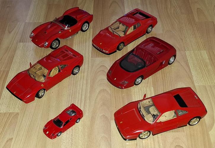 Ferrari - modelautos, Hobby en Vrije tijd, Modelauto's | 1:18, Zo goed als nieuw, Auto, Bburago, Ophalen