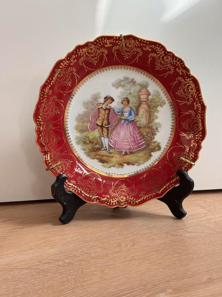 EEN LIMOGE FRAGONARD BORDJE, Antiek en Kunst, Curiosa en Brocante, Ophalen of Verzenden