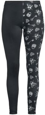 Black legging met print Merk Gothicana by EMP Maat XXL, Kleding | Dames, Leggings, Maillots en Panty's, Legging, Zwart, Nieuw