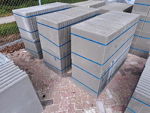 tegels 50x50x4cm grijs, nieuw / partij, Tuin en Terras, Tegels en Klinkers, Nieuw, Terrastegels, Beton, 10 m² of meer, Ophalen