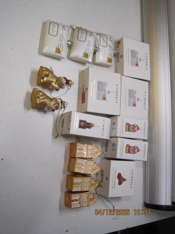 diverse vondels kerstballen van postnl (365), Diversen, Kerst, Zo goed als nieuw, Ophalen of Verzenden