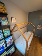 Huisjes bed 90x200 - Zonder matras, Kinderen en Baby's, Kinderkamer | Bedden, Ophalen, 85 tot 100 cm, Zo goed als nieuw, Lattenbodem
