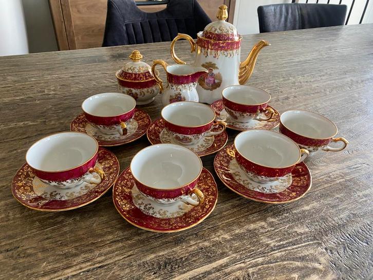 HK Bavaria Germany servies - 22 karaat goud!, Antiek en Kunst, Antiek | Servies compleet, Ophalen