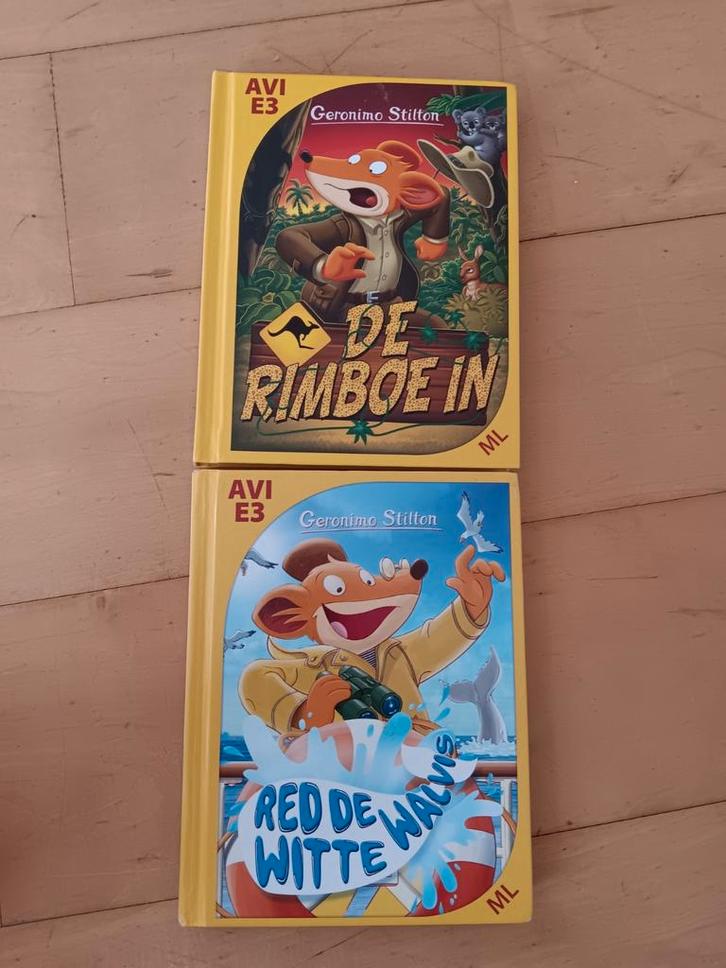 2x Geronimo Stilton AVI E3, Boeken, Kinderboeken | Jeugd | onder 10 jaar, Zo goed als nieuw, Fictie algemeen, Ophalen of Verzenden