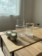 2 IKEA vazen en 2 nieuwe kaarsen, Huis en Inrichting, Woonaccessoires | Vazen, Ophalen, Zo goed als nieuw, Glas, Minder dan 50 cm