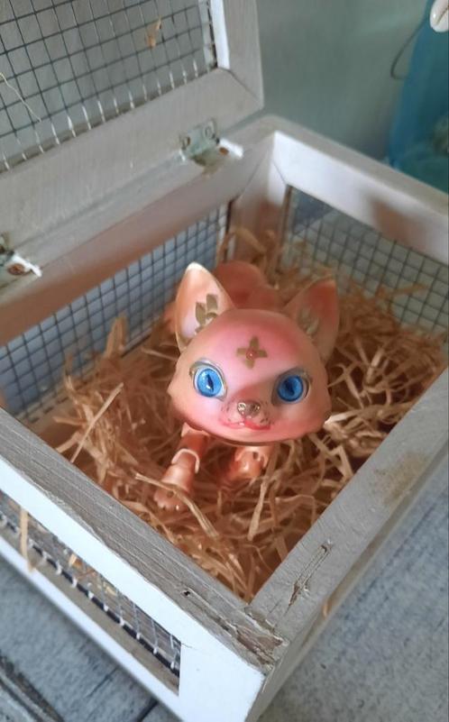 Bjd 1/8, ooak custom made ,hars vosje. In zeer goede staat., Verzamelen, Poppen, Zo goed als nieuw, Pop, Ophalen of Verzenden