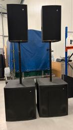 Verity passieve speakers met versterker en hoezen, Audio, Tv en Foto, Luidsprekers, Ophalen of Verzenden, 120 watt of meer, Overige merken