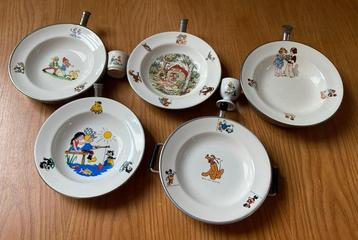 5 warmwater bordjes en 2 eierdopjes beschikbaar voor biedingen