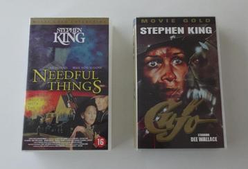 2 Stephen King Horror Films op VHS beschikbaar voor biedingen