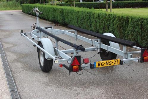 Pega  plankentrailer type 1800 /600 geschikt voor platbodem, Watersport en Boten, Boottrailers, Gebruikt, Overige typen, Minder dan 1500 kg