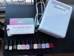 CND Shellac set + professionele CND UV lamp, Ophalen of Verzenden, Zo goed als nieuw, Wit, Handen en Nagels