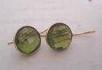 Oorbellen verguld met Peridot edelsteen, Hangers, Verzenden, Nieuw, Met edelsteen