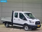 Ford Transit 105pk Open laadbak Dubbel Cabine Trekhaak 7 zit, Auto's, Bestelauto's, Voorwielaandrijving, Euro 6, 4 cilinders, 7 stoelen